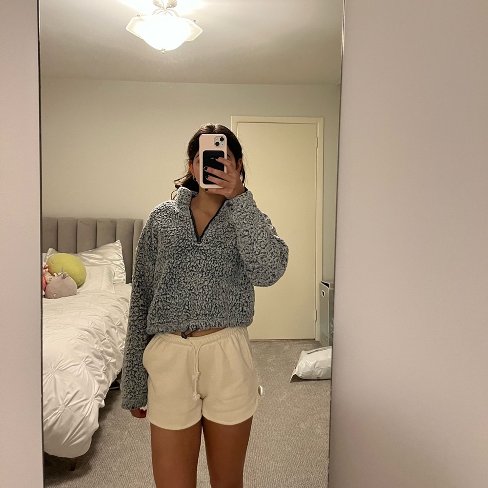 Pacsun (L.A. hearts) Fuzzy Quarter Zip